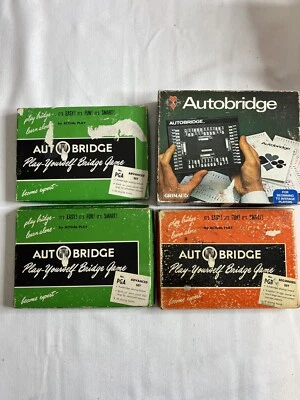 Vintage Auto Bridge Games Play Yourself Beginner & Advanced Multiple Cards Units - Image 1 of 4