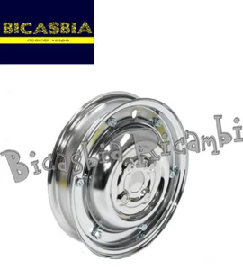 10561 - CERCHIO RUOTA 3-00-10 CHIUSO CROMATO VESPA 50 SPECIAL R L N - Picture 1 of 1