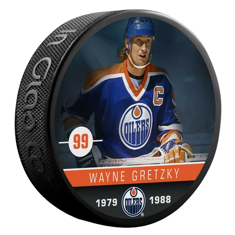 1979-1988 #99 Wayne Gretzky Alumni Edmonton Oilers Souvenir Hockey Puck Cover