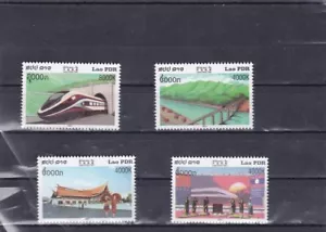 Laos trains from Laos to china mnh set 2021 - Picture 1 of 1