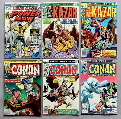 6x Marvel Comics Ka-Zar Conan US Comics 70er Jahre #A-837 - Bild 1 von 4