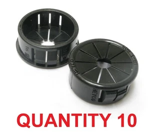 x10 HEYCO UB 1000 2137 1" HOLE UNIVERSAL BUSHING BLK NYLON CABLE GROMMET USA - Foto 1 di 13