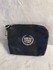 Vintage Cadillac Travel Bag Small Faux Fur Lined Leatherlike Embroidered (P1)