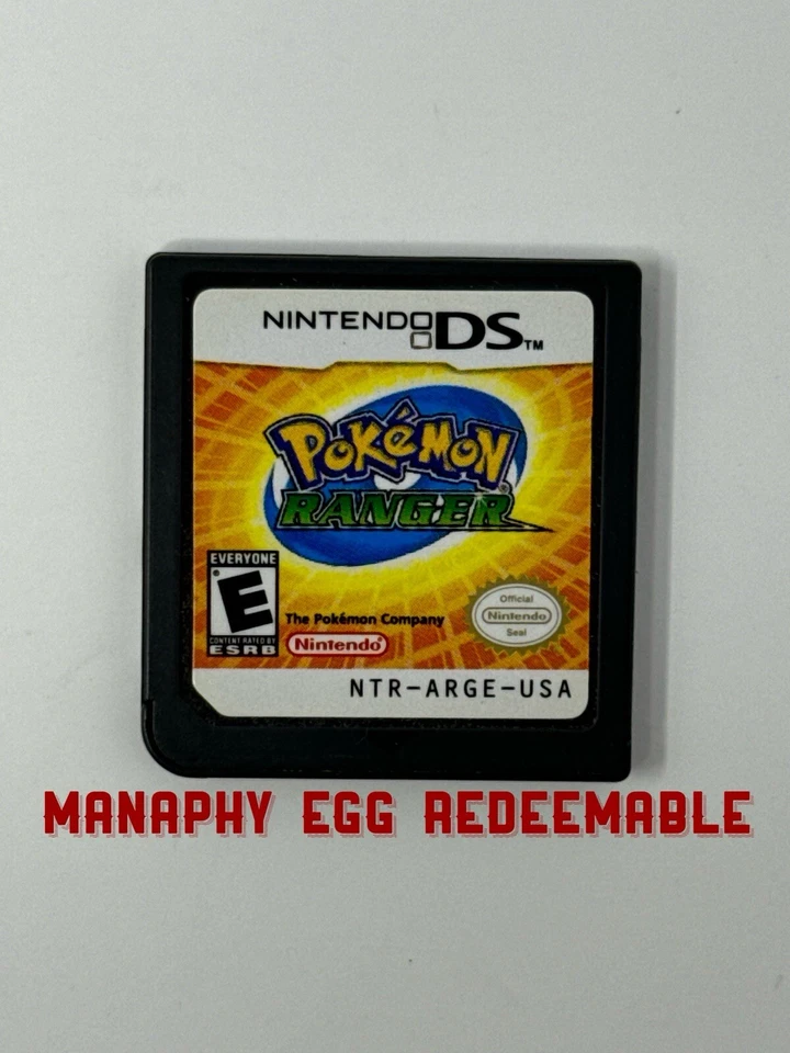Pokemon Ranger Nintendo DS Authentic Tested w/ Manaphy Egg Redeemable Instantly - Image 1 of 4