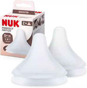 NUK Perfect Match Teats | 0+ Months | anti Colic Vent | Flexible and Soft | S... - Picture 1 of 12