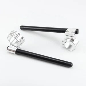 37MM High Lift Clip Ons On Handlebar For Kawasaki Ninja 500R EX500 1994-2009 HBS - Picture 1 of 4