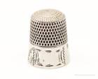 Antique Simons Bros & Co Dome Sterling Silver Thimble Taille 9