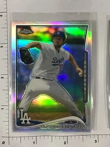 2014 Topps Chrome Refractor Clayton Kershaw #100 Los Angeles Dodgers - Picture 1 of 2