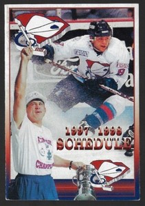 1997-98 South Carolina Stingrays ECHL Hockey Schedule !!! Coca-Cola