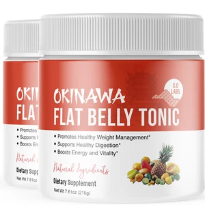 2-Okinawa Flat Belly Tonic Powder,Weight Loss,Fat Burner,Metabolism Supplement - Picture 1 of 3
