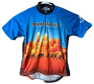 Team Ortho Cycling Medium Racing Jersey Shirt 3 pockets Minneapolis Duathlon - Picture 1 of 10