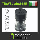Adattatore Spina Viaggio Con Presa Universale Nero Travel Adapter Internazionale