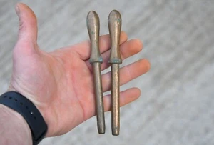 par de pasadores de aseguramiento de bronce antiguos para barco clásico pasador de 14,8 cm - ENVÍO GRATUITO - Imagen 1 de 4
