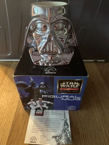 Star Wars Classic Collectors Series Darth Vader Mug – Silver Ceramic w/ COA - Picture 1 of 12