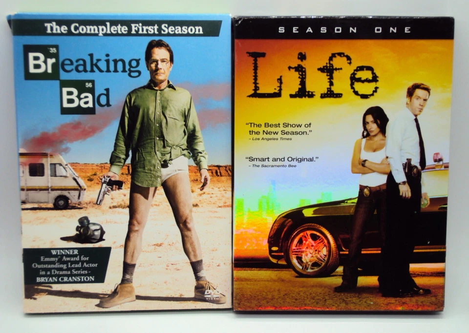 BREAKING BAD THE COMPLETE FIRST SEASON & LIFE SEASON ONE DVD Great TV Dramas WS - Image 1 of 4