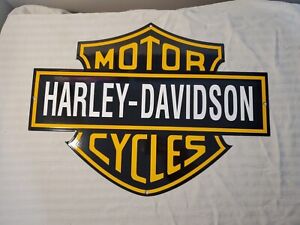 Harley Davidson Motorcycles Porcelain Sign New Fantasy Heavy Steel Repro Gas Oil