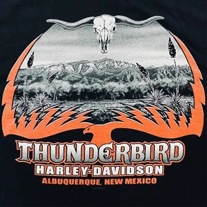 Vintage 2006 Harley Davidson T-Shirt Herren XXL schwarz Albuquerque Thunderbird NM - Bild 1 von 12