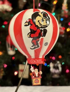 Danbury Mint 2003 OHIO STATE BUCKEYES Weihnachten HEISSLUFTBALLON Ornament: NCAA - Bild 1 von 9