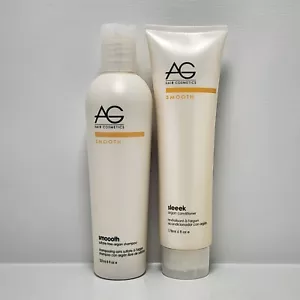 AG Smooth Smoooth Sulfate-Free Argan Shampoo & Conditioner 8 oz DUO | Free Ship - Picture 1 of 1