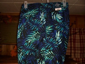 GEORGE MENS ABOVE THE KNEE PALM LEAF THEME SWIMMING TRUNKS SHORTS SIZE 3XL 48-50 - Picture 1 of 1