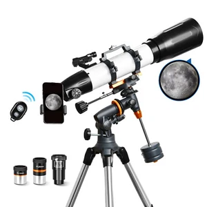 Powerfull 65090EQ Telescope 130X for Adults Moon Watching with Mobile Holder - Picture 1 of 9