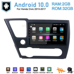 9'' For 14-17 Honda Civic 2＋32GB Android 8.1Car Radio Wifi GPS Multimedia Player - Bild 1 von 12