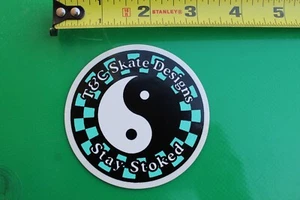 T&C Town and Country Surf Hawaii Surfboard Mint Checkered Retro Original STICKER - Picture 1 of 3