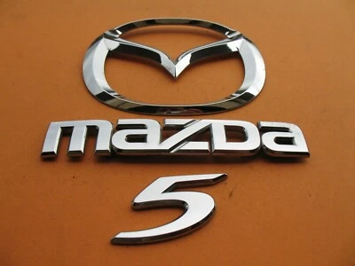 06 07 08 09 10 MAZDA 5 MAZDA5 PUERTA TRASERA CROMO EMBLEMA LOGOTIPO INSIGNIA SIGNO USADO 25249 Foto 1 de 4