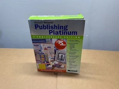 Microsoft Picture It Publishing Platinum 5TH Anniversary Edition Software - Image 1 of 4