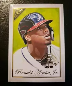 Tarjeta de béisbol Ronald Acuña Jr 2019 Topps Gallery vista previa GP-RA Ronald Acuña Jr Día Nacional NUEVA - Imagen 1 de 3