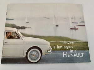 Orig VTG RENAULT DAUPHINE Car Multi-color Sales Advertising Brochure Lrg 16 pgs - Picture 1 of 9