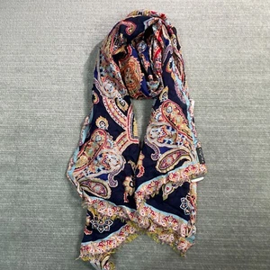 Sciarpa Fraas Paisley frange oversize classe casual outdoor preppy accademia NUOVA - Foto 1 di 7