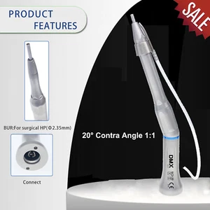 Dental Surgical Operation 20° Straight Micro Surgery 1:1 Low Speed Handpiece - Picture 1 of 6