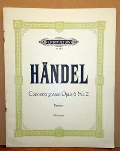 Partitur in Überbreite * Händel * Concerto grosso Op 6 Nr. 2 - Bild 1 von 3