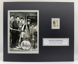RARE Helen Shapiro Signed Photo Display + COA AUTOGRAPH MUSIC THE BEATLES - Picture 1 of 3
