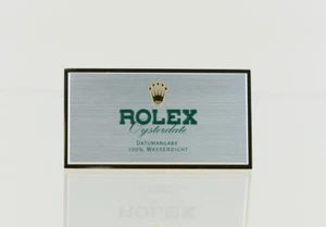 Rolex "Oysterdate" Aufstellschild 8,5x4,5cm  - Picture 1 of 2
