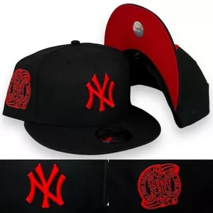 NY Yankees 9FIFTY 2000SS Adjustable Snapback New Era Cap - Black - Red - NWT - Picture 1 of 7