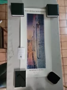 Metropolitan Review, Chicago Title & Trust Tower Poster Lithograph Architecture - Picture 1 of 3