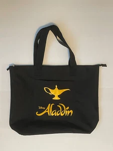 Walt Disney's Aladdin the Musical NY Theater Tote Bag Black & Yellow - Picture 1 of 5