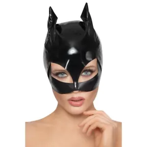 Maschera donna catwoman sadomaso sexy mask black bdsm accessorio bondage fetish - Foto 1 di 4