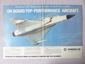 5/1983 PUB THOMSON CSF FRENCH AIR FORCE DASSAULT RADAR MIRAGE 2000 ORIGINAL AD - Picture 1 of 1