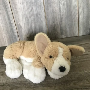 Peluche cane Douglas Corgi Floppy Buddy sdraiato cucciolo arricciato giocattolo morbido 1645 usato in ottime condizioni - Foto 1 di 8