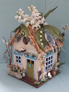 LILY OF THE VALLEY Flower FAIRY HOUSE GARDEN Miniature Dollhouse Made in Vermont - Picture 1 of 24