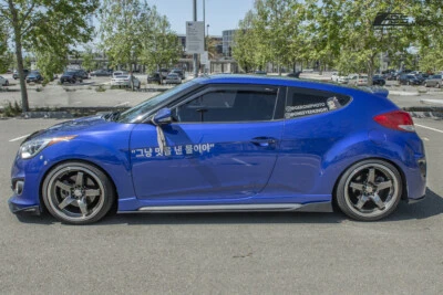 For 12-17 Hyundai Veloster JDM In-Channel Side Window Visors Rain Deflectors - Image 1 of 4