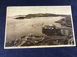 V3-87 VINTAGE POSTKARTE - PLYMOUTH SOUND FROM SMEATON’S TOWER - Bild 1 von 4
