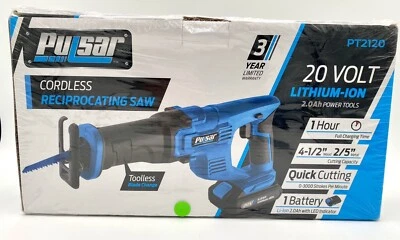 Pulsar 20V Li-ion Cordless Reciprocating Saw PT2120 New In Box - Free Shipping - Image 1 of 4