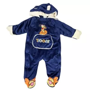 Disney Blue Footie One Piece with Cozy Comfort - Picture 1 of 16