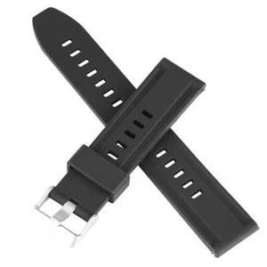 18/20/22/24mm Silicone Watch Band Waterproof Wrist Bracelet Strap Replacement - Bild 1 von 15