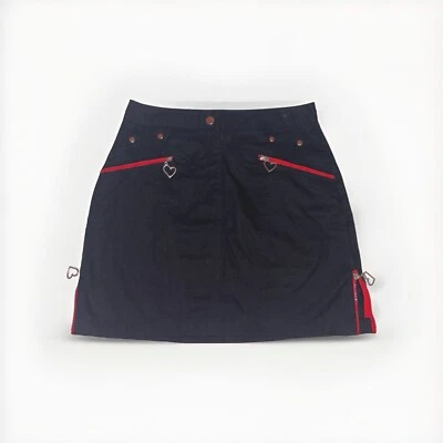 miss sixty black mini skirt heart detail hardware - Image 1 of 4