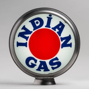 Indian Gas Bullseye 13,5" Gläser in unlackiertem Stahlgehäuse (G217) KOSTENLOSER US-VERSAND - Bild 1 von 1